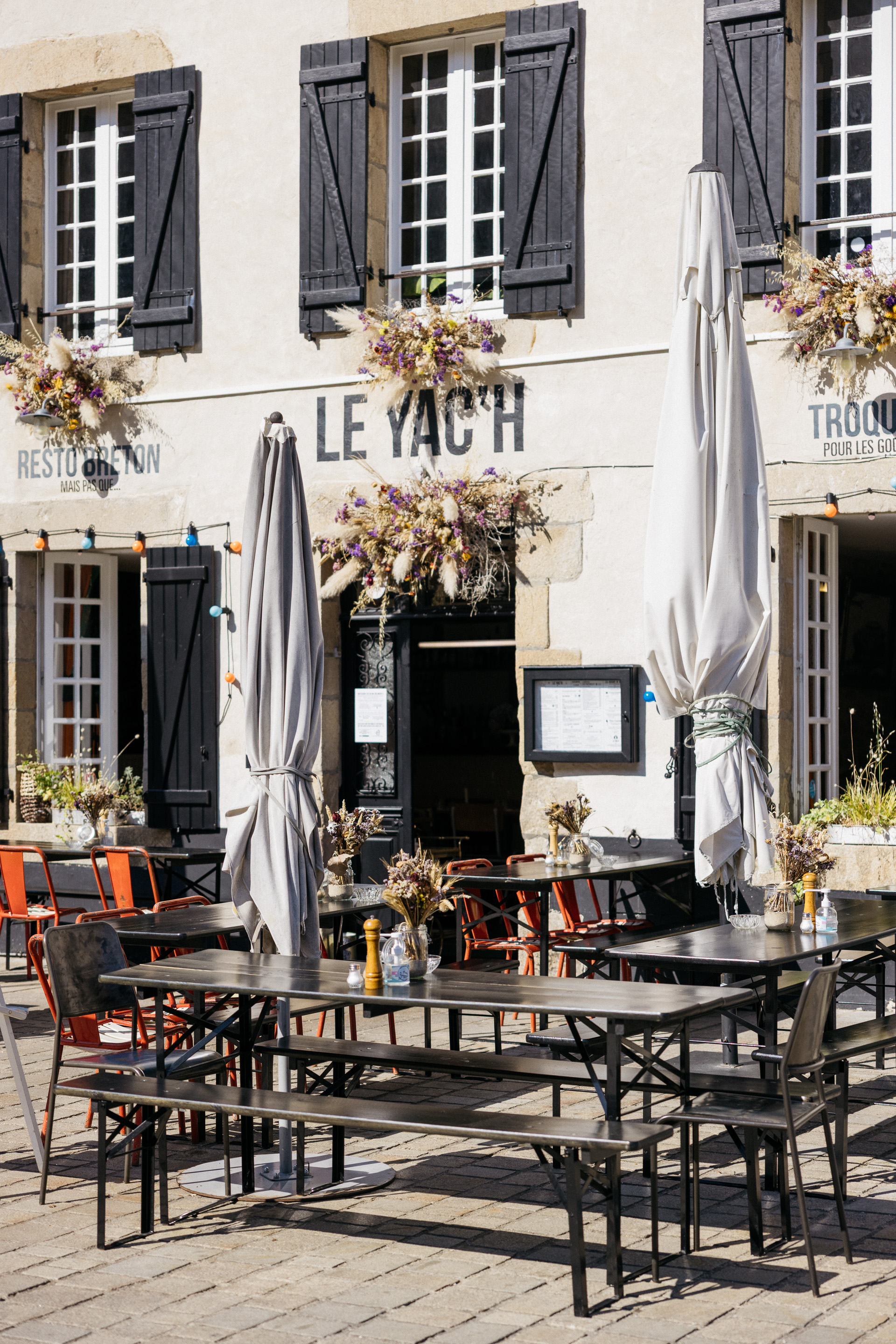 Terrasse Le Yac'h port Saint-Goustan Auray