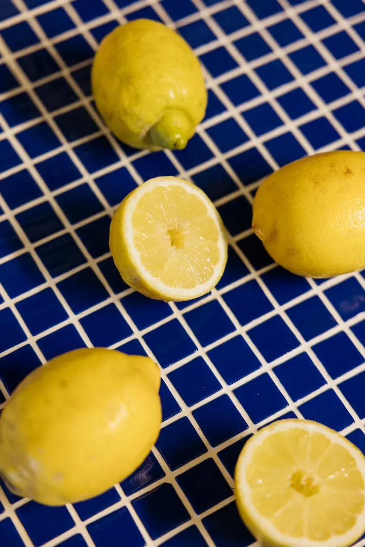 Carrelage citrons ambiance méditerranéenne Ma Mer Auray